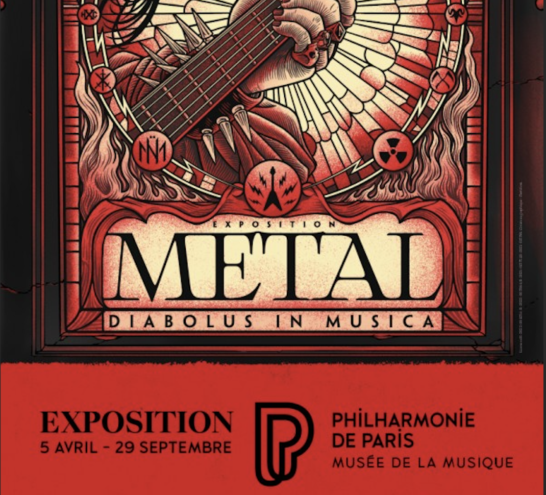 Exposition « METAL – Diabolus in musica » à la Philharmonie de Paris et ce n’est pas une blague.