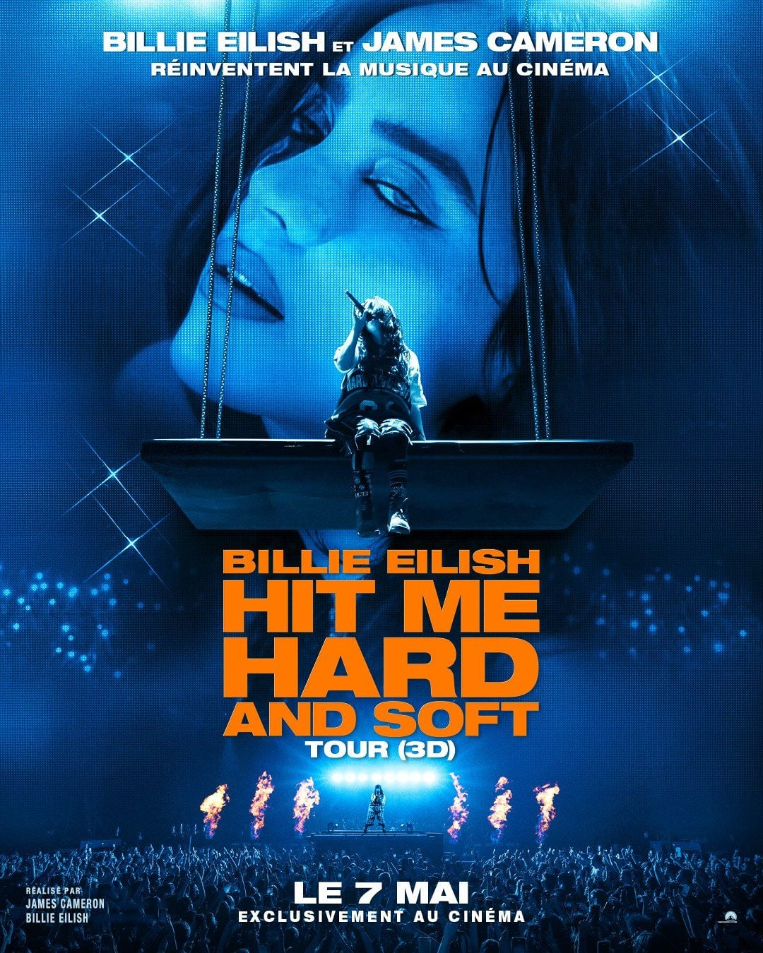 Billie Eilish – Hit Me Hard and Soft : The Tour (3D) de James Cameron et Billie Eilish – le 7 et 10 mai au cinéma.